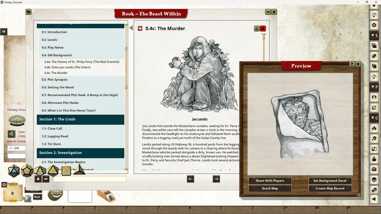 Fantasy Grounds - The Beast Within Screenshot 3