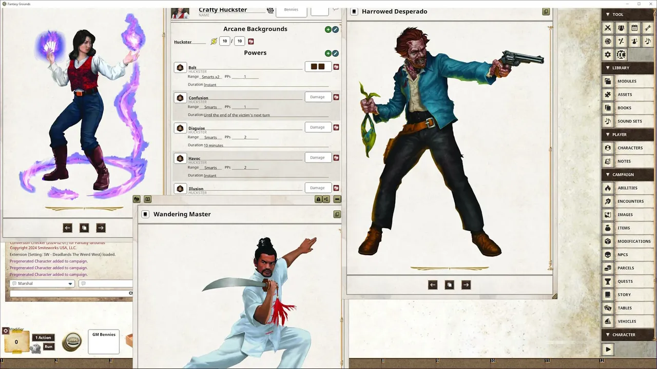 Fantasy Grounds - Deadlands: the Weird West - Hell on the High Plains Archetypes Set 4 Screenshot 0