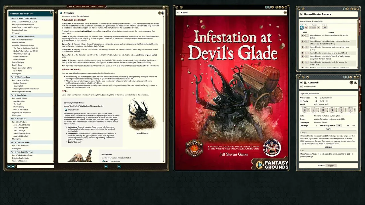 Fantasy Grounds - Infestation at Devil's Glade Screenshot 0