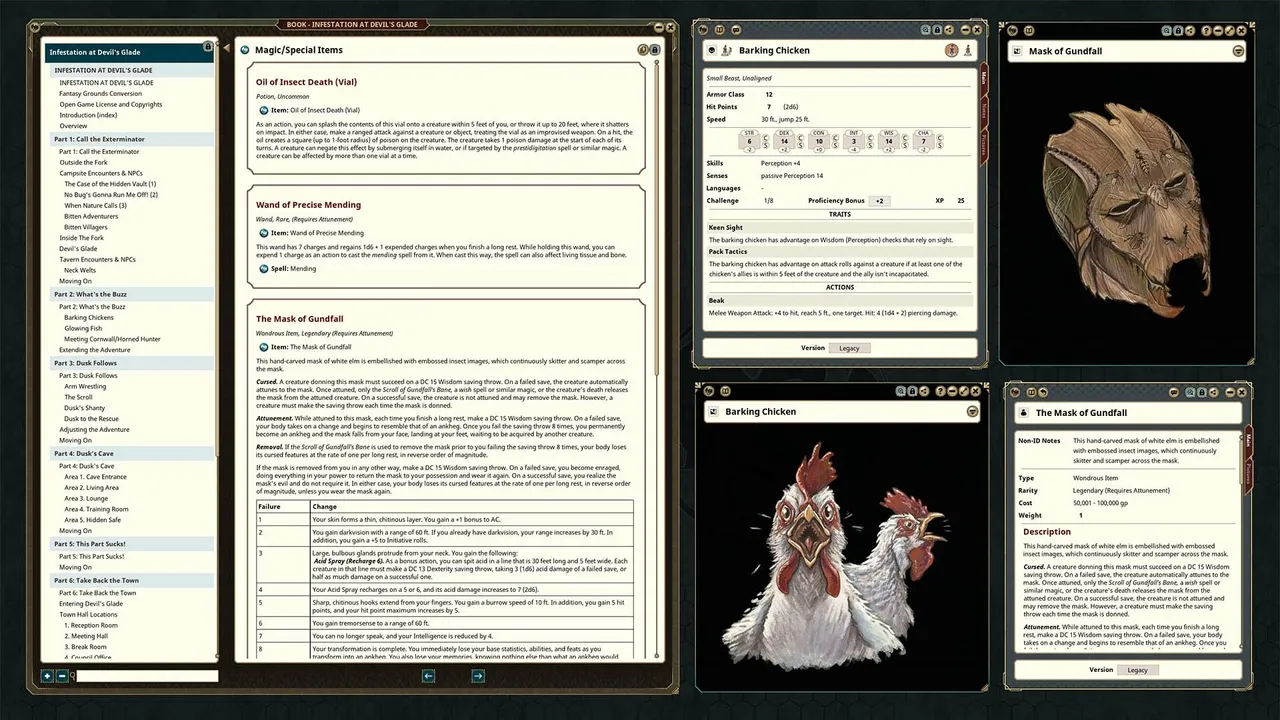 Fantasy Grounds - Infestation at Devil's Glade Screenshot 1