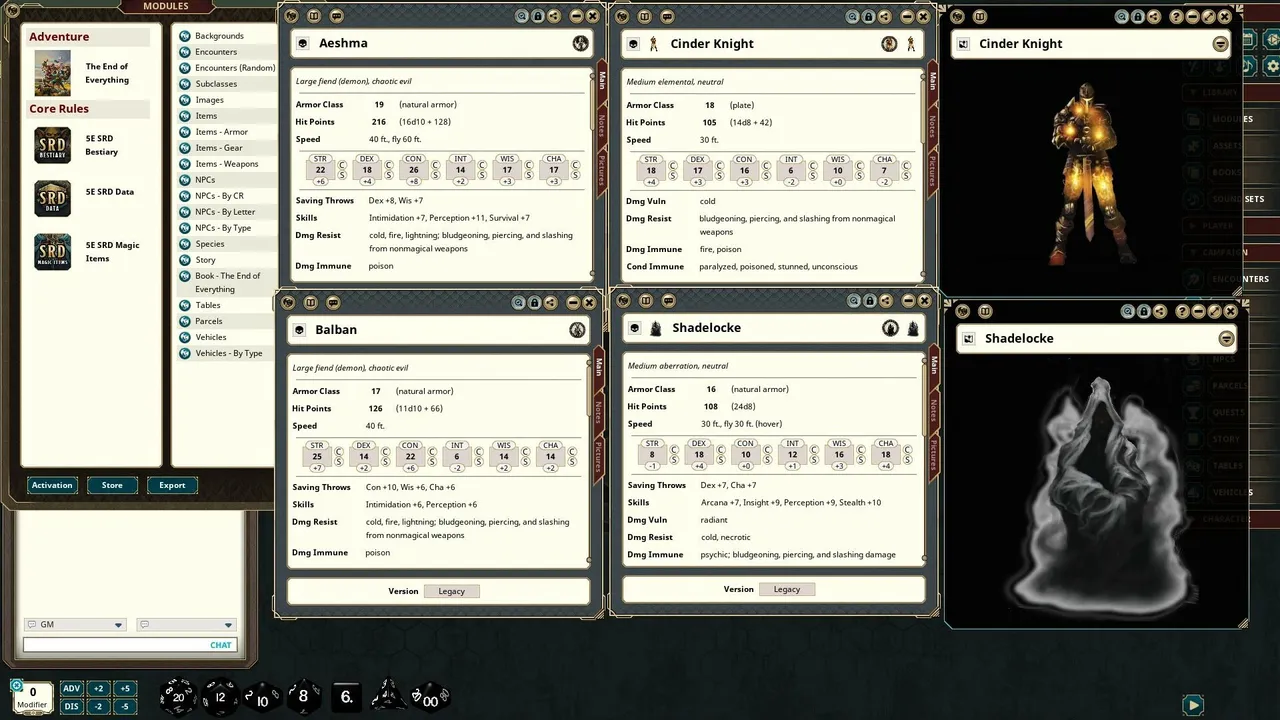 Fantasy Grounds - The End of Everything (5E) Screenshot 3