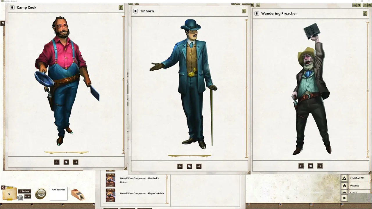 Fantasy Grounds - Deadlands: The Weird West - Blood Drive Archetypes Set 3 Screenshot 0