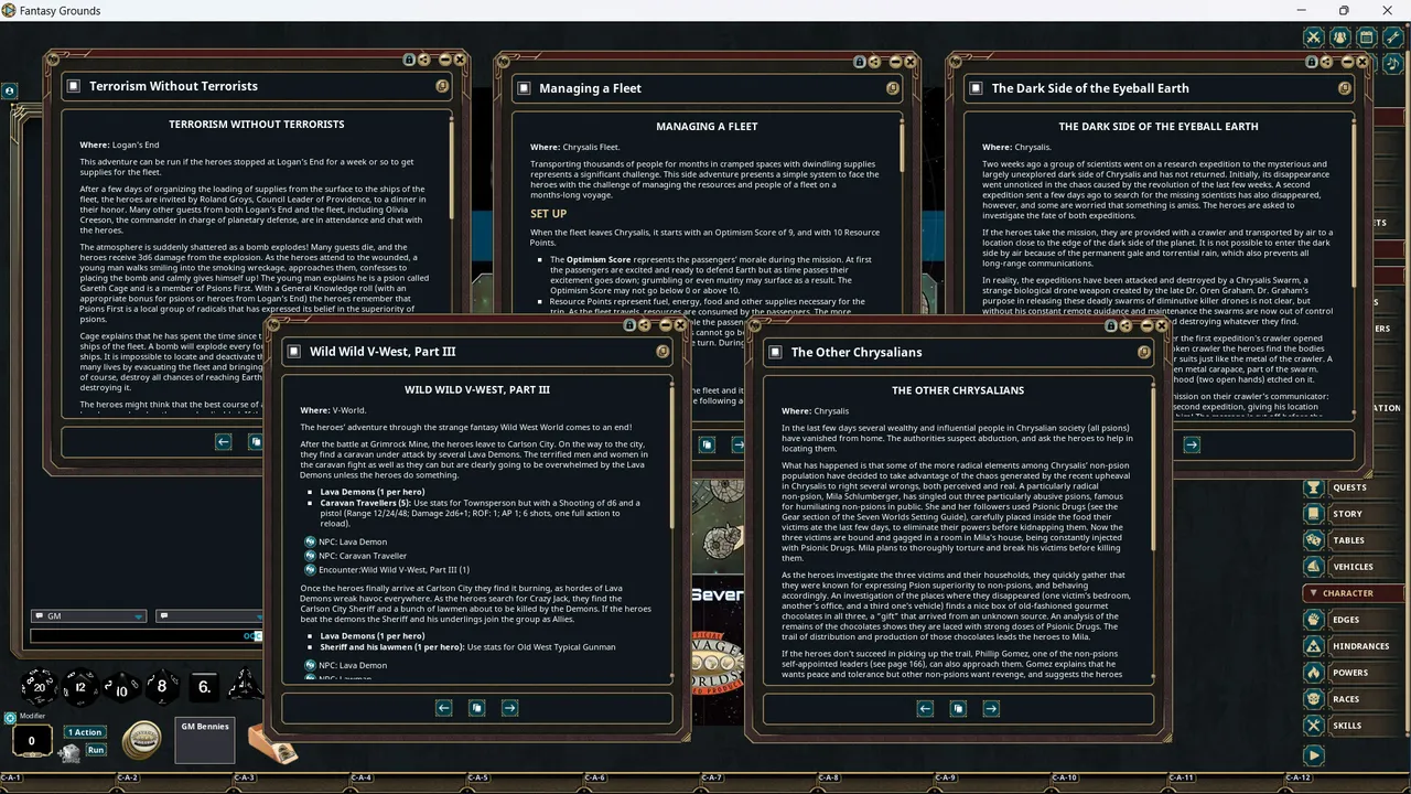 Fantasy Grounds - Seven Worlds Module 6: Exodus Screenshot 5