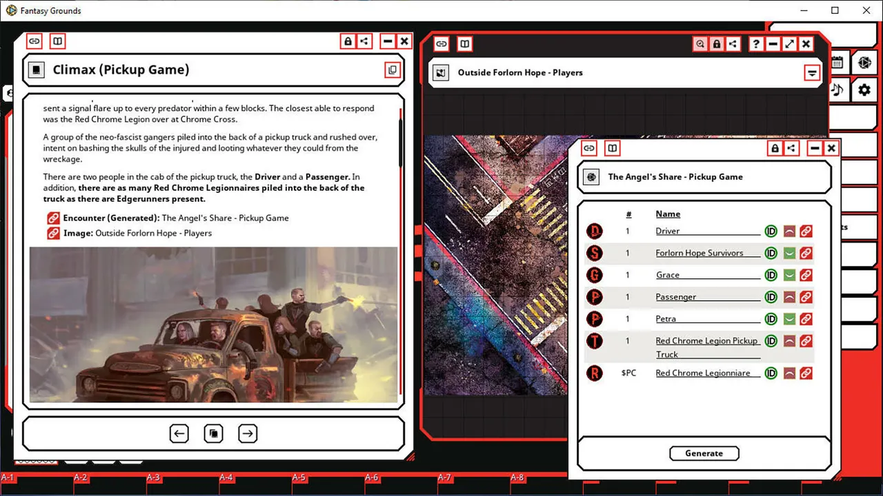 Fantasy Grounds - Cyberpunk RED - Tales of the RED: Hope Reborn Screenshot 3