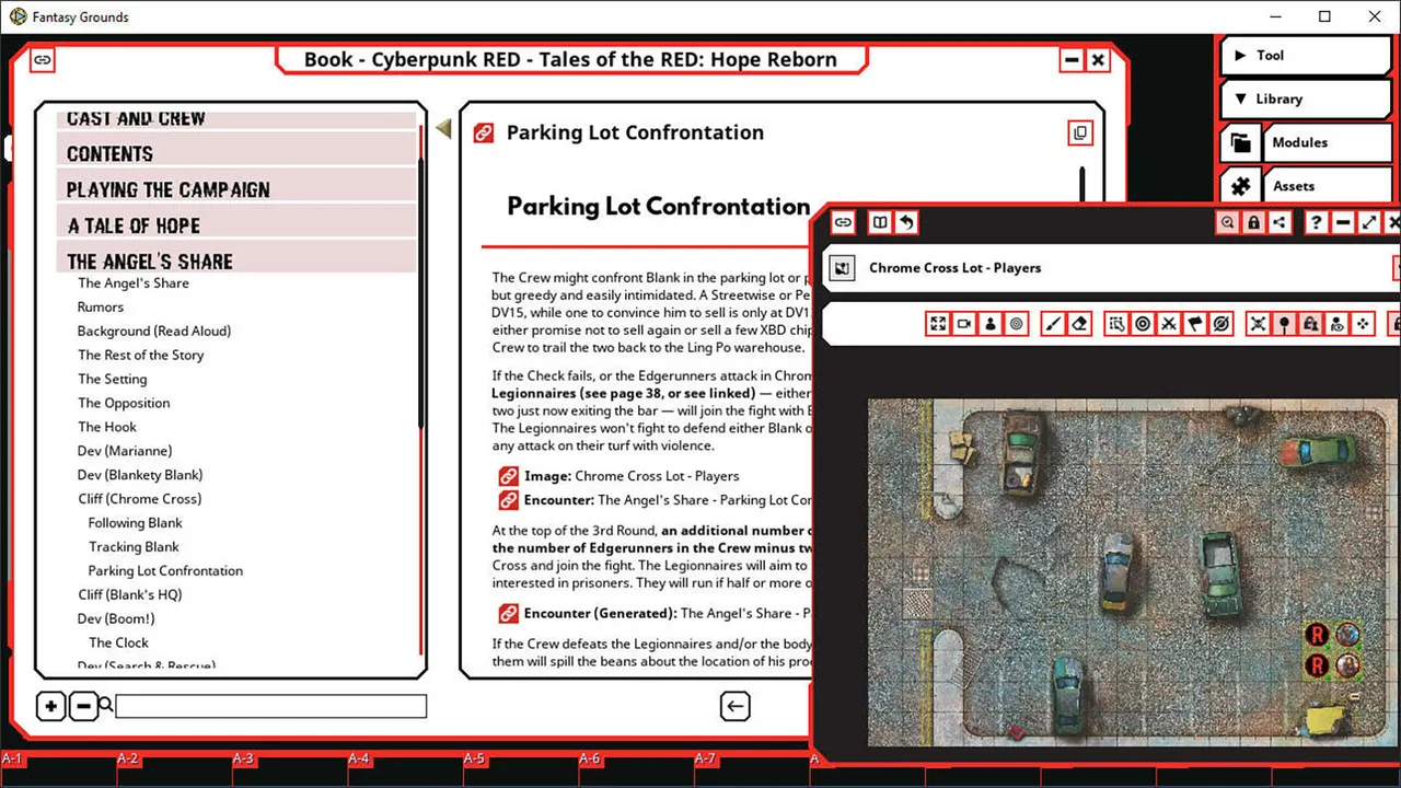 Fantasy Grounds - Cyberpunk RED - Tales of the RED: Hope Reborn Screenshot 4