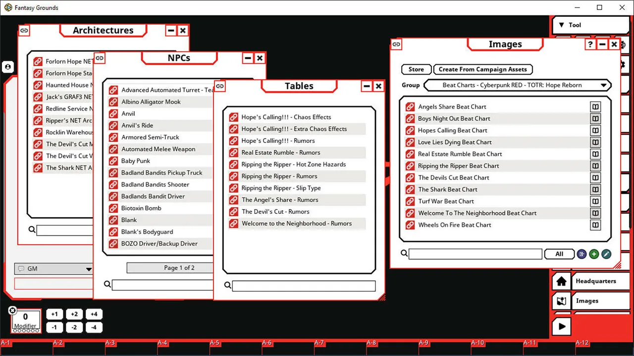 Fantasy Grounds - Cyberpunk RED - Tales of the RED: Hope Reborn Screenshot 0