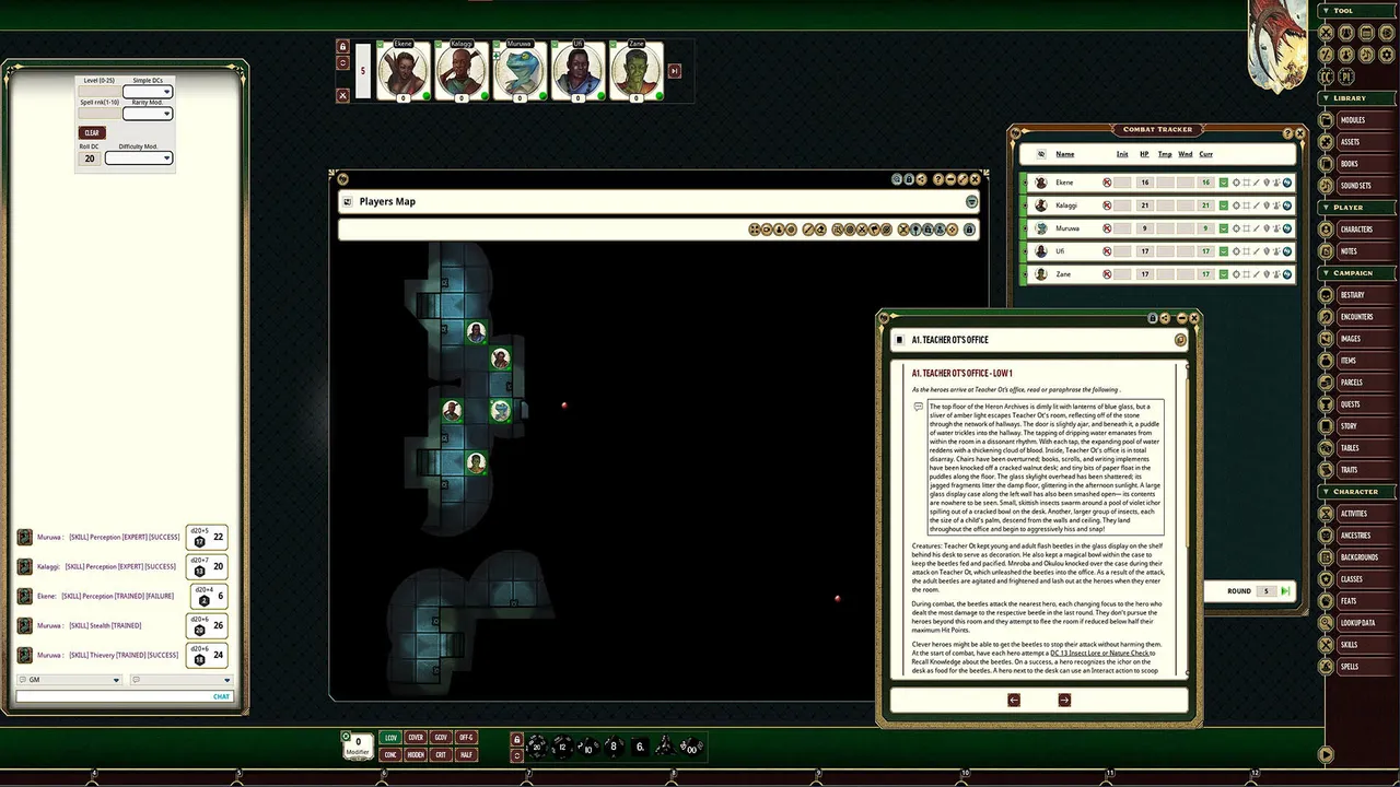 Fantasy Grounds - Pathfinder 2 Adventure: Threshold of Knowledge Screenshot 1