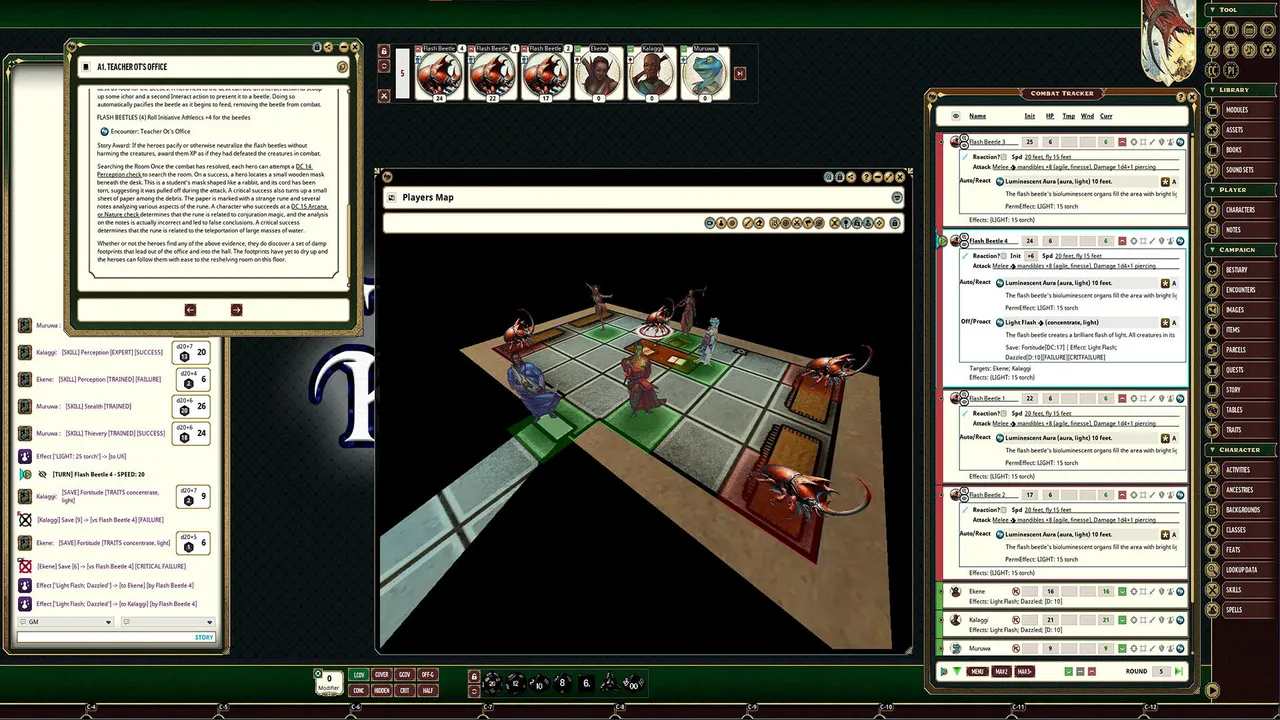 Fantasy Grounds - Pathfinder 2 Adventure: Threshold of Knowledge Screenshot 3