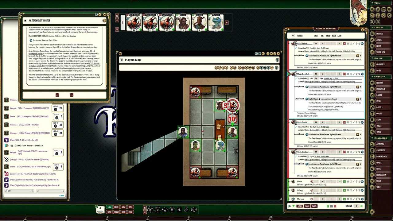 Fantasy Grounds - Pathfinder 2 Adventure: Threshold of Knowledge Screenshot 4
