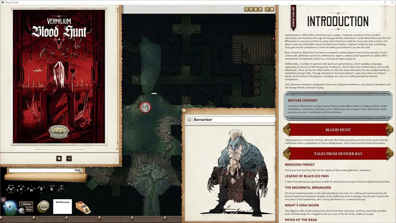 Fantasy Grounds - Vermilium: Blood Hunt Screenshot 2
