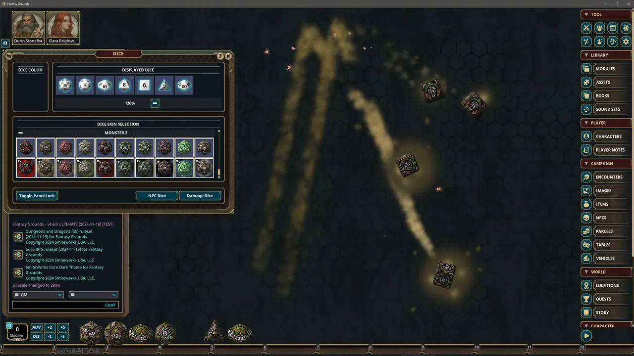 Fantasy Grounds - Monsters NPC Dice Pack Volume 2 Screenshot 1