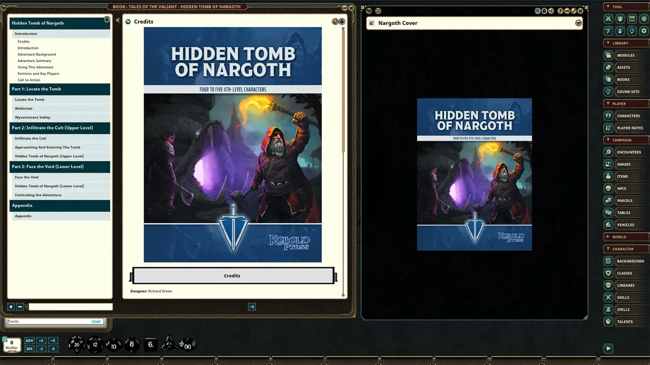 Fantasy Grounds - Hidden Tomb of Nargoth Screenshot 1