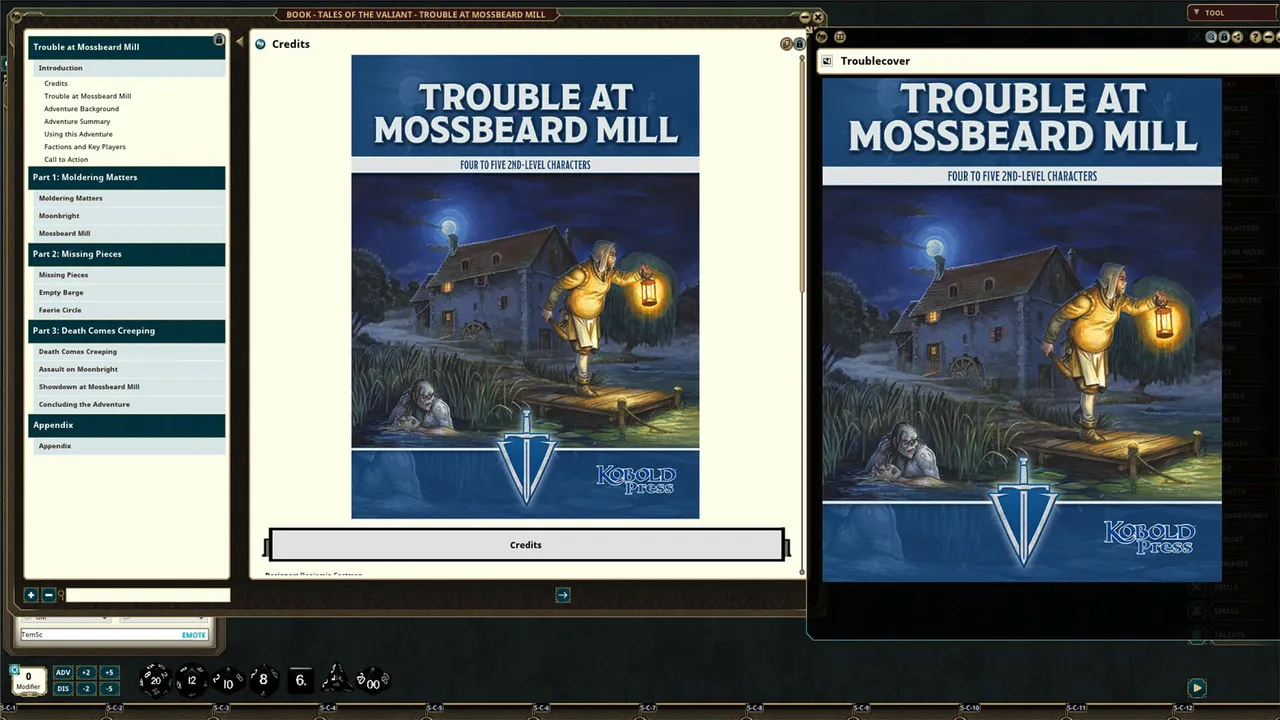 Fantasy Grounds - Trouble at Mossbeard Mill Screenshot 1
