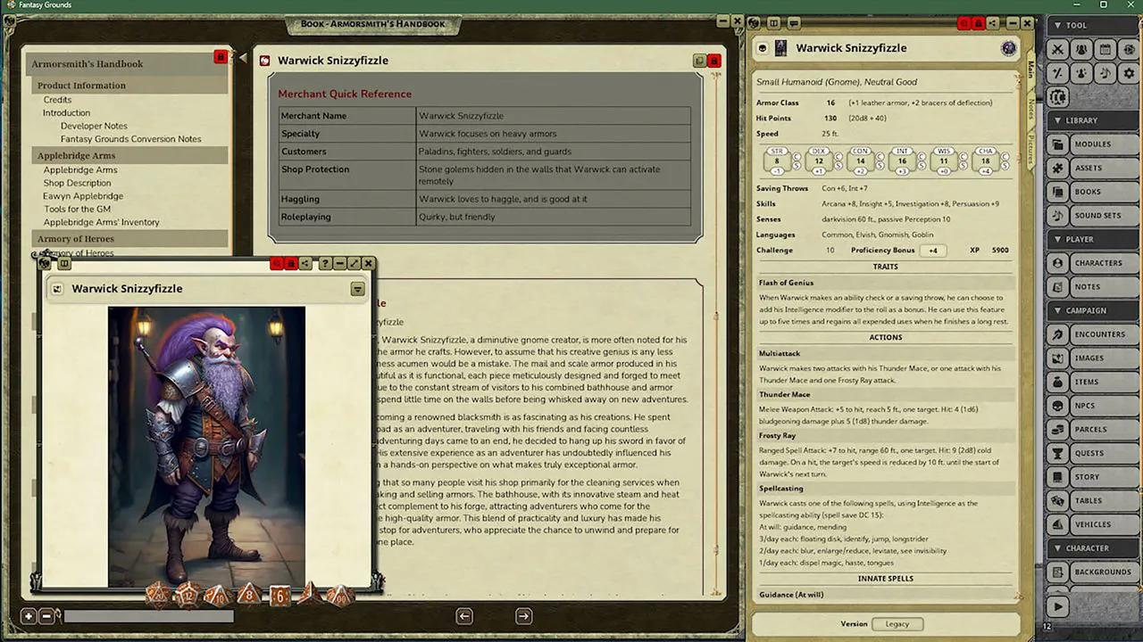 Fantasy Grounds - Armorsmith's Handbook Screenshot 0