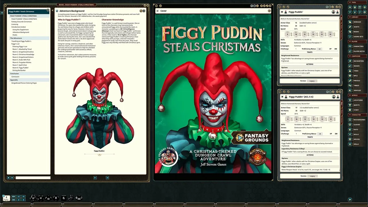 Fantasy Grounds - Figgy Puddin' Steals Christmas Screenshot 1