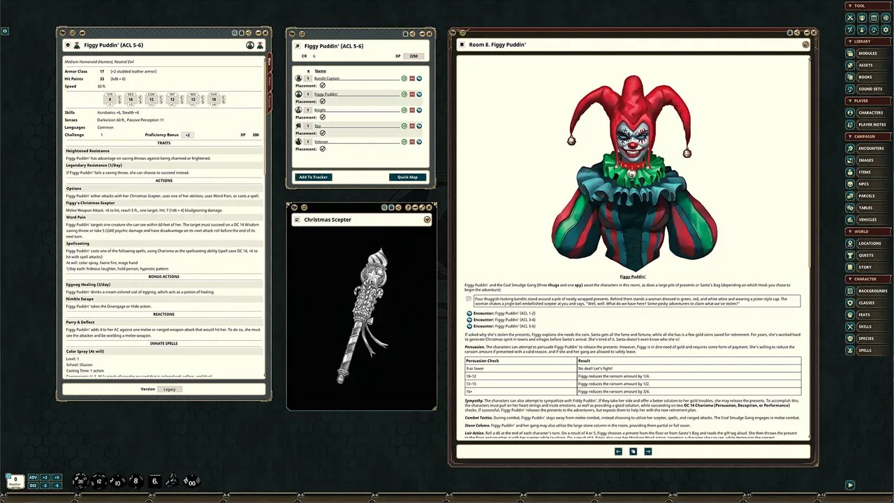 Fantasy Grounds - Figgy Puddin' Steals Christmas Screenshot 2