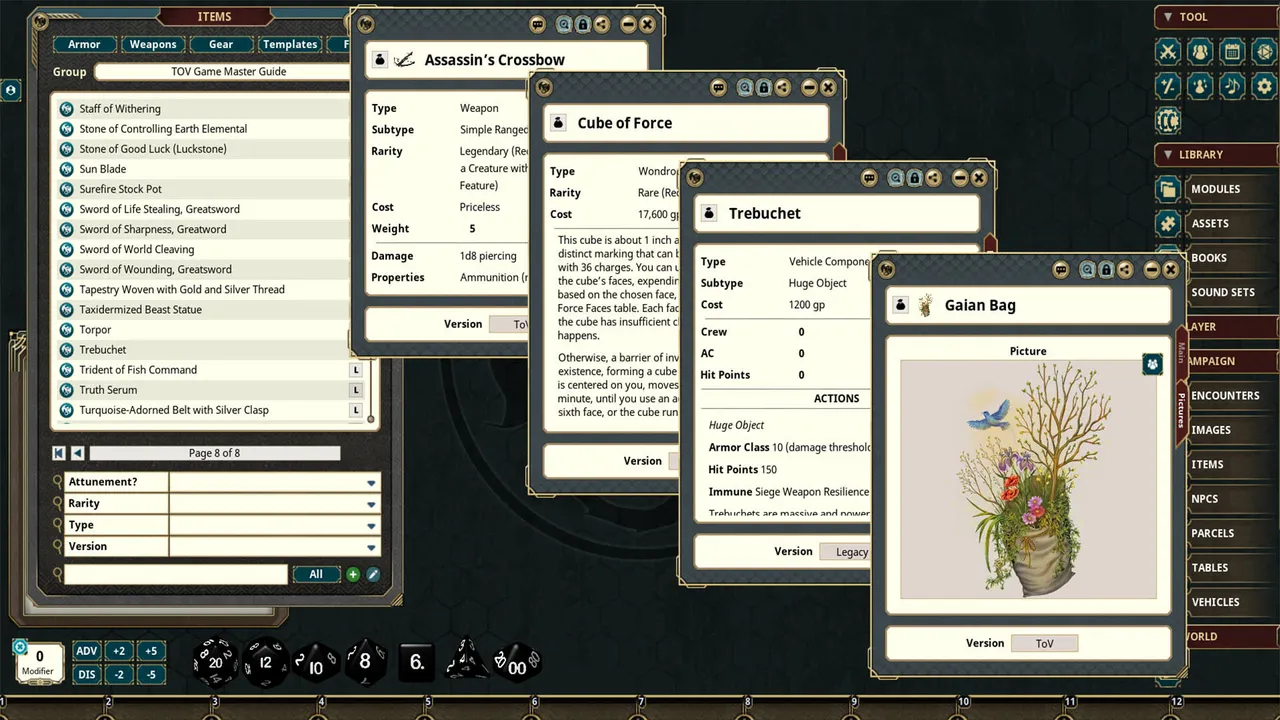 Fantasy Grounds - Tales of the Valiant: Game Master's Guide Screenshot 5