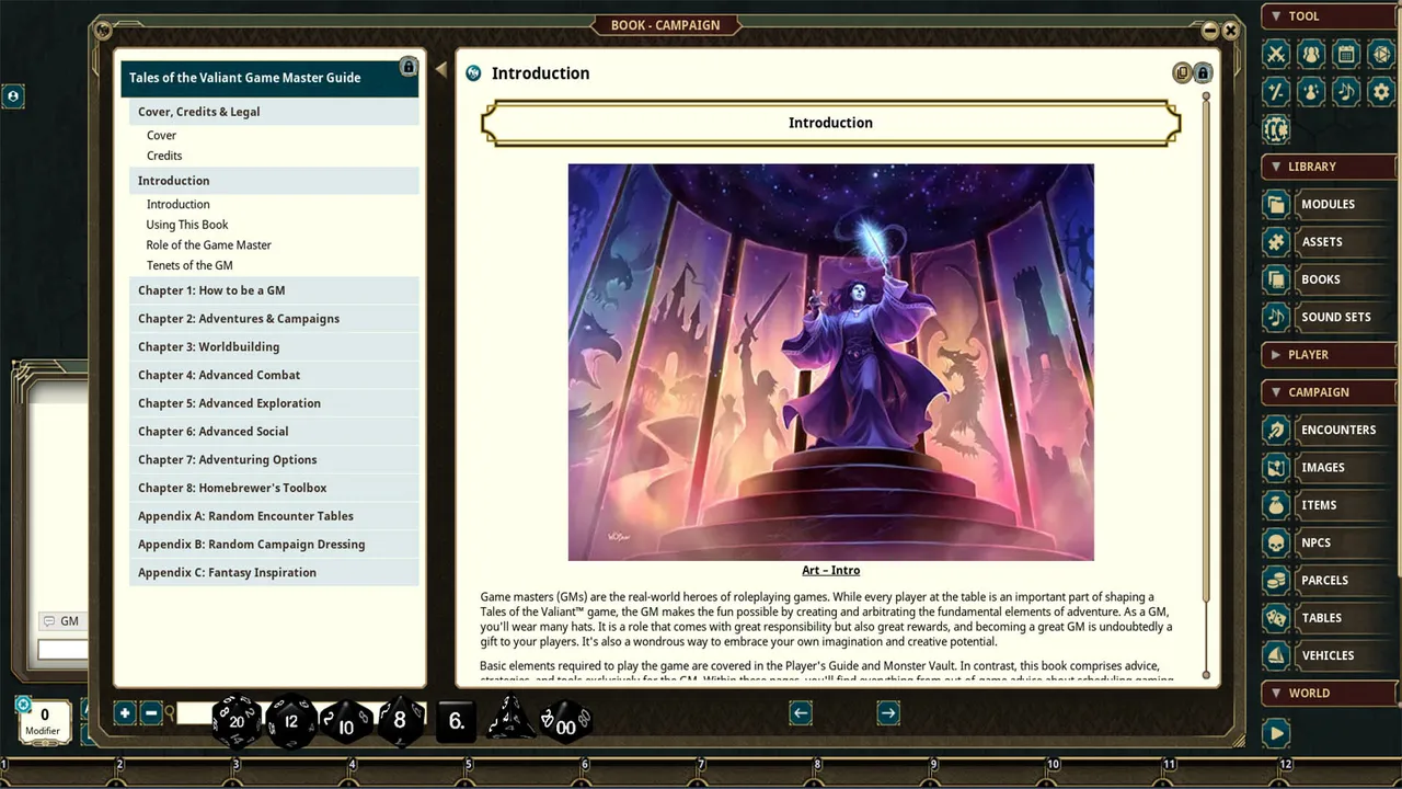 Fantasy Grounds - Tales of the Valiant: Game Master's Guide Screenshot 0