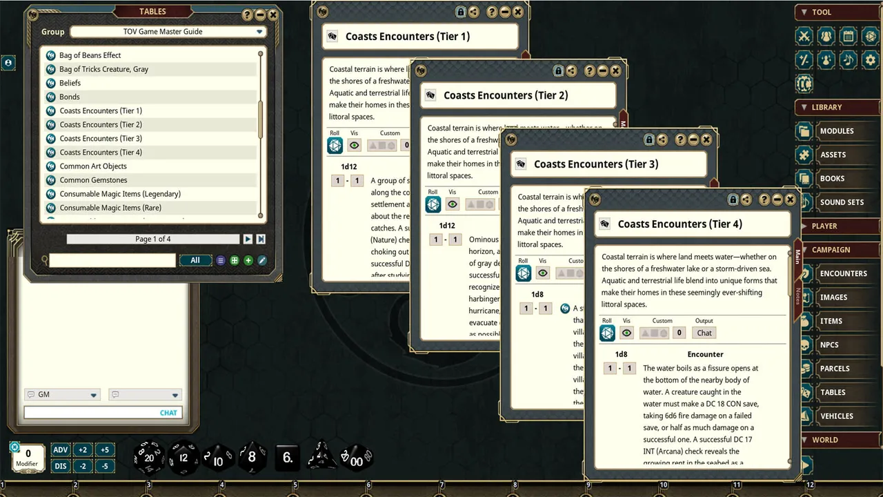 Fantasy Grounds - Tales of the Valiant: Game Master's Guide Screenshot 4