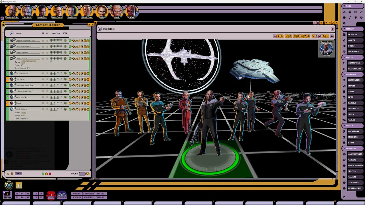Fantasy Grounds - Star Trek Adventures: Deep Space Nine Player Characters Screenshot 2