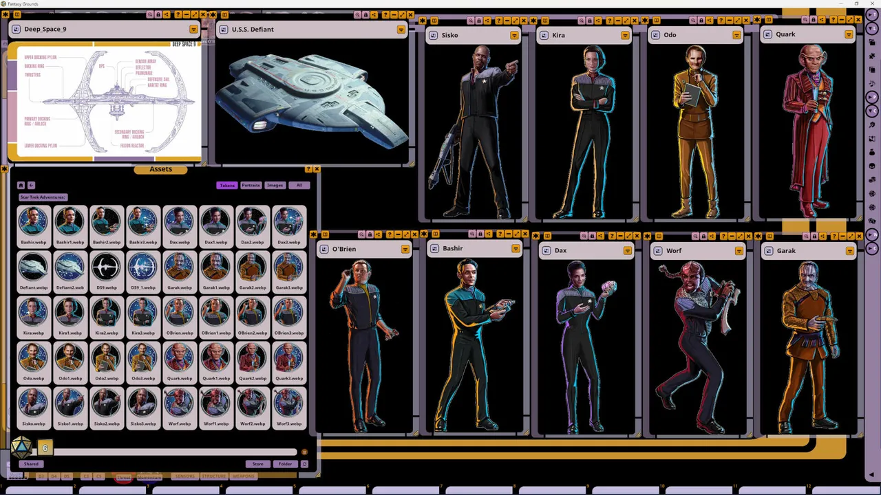 Fantasy Grounds - Star Trek Adventures: Deep Space Nine Player Characters Screenshot 4