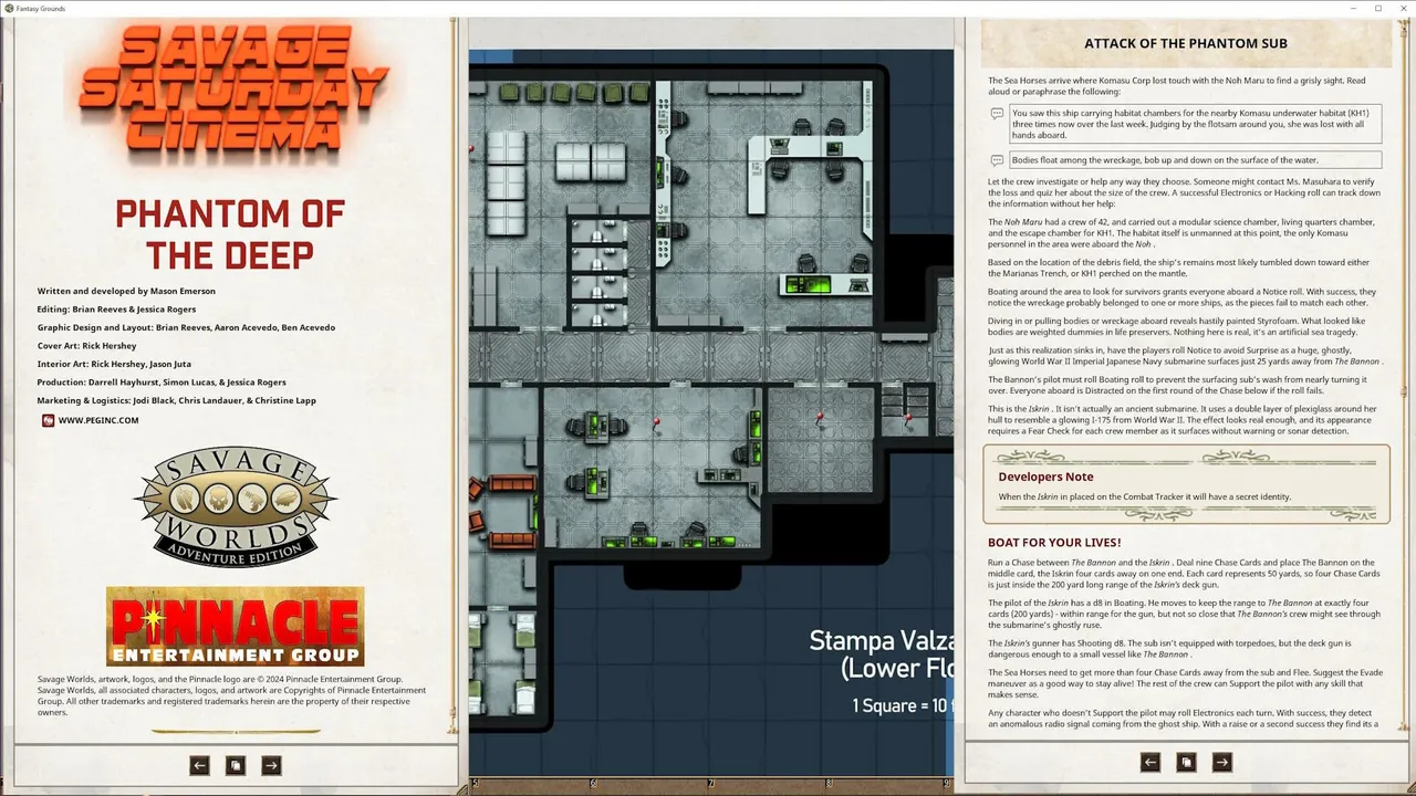 Fantasy Grounds - Savage Saturday Cinema: Phantom of the Deep Screenshot 4