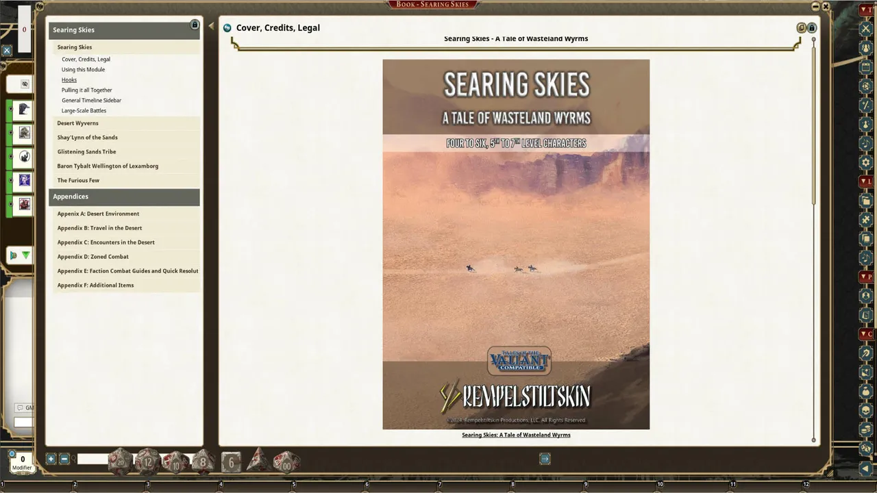 Fantasy Grounds - Searing Skies Screenshot 0