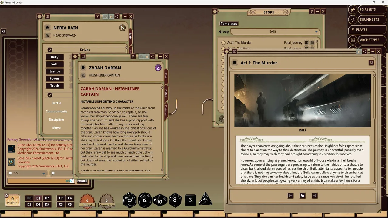 Fantasy Grounds - Dune: Fatal Journey Screenshot 3