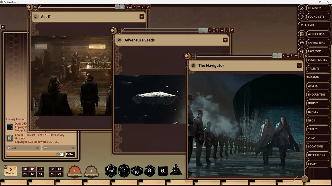 Fantasy Grounds - Dune: Fatal Journey Screenshot 0