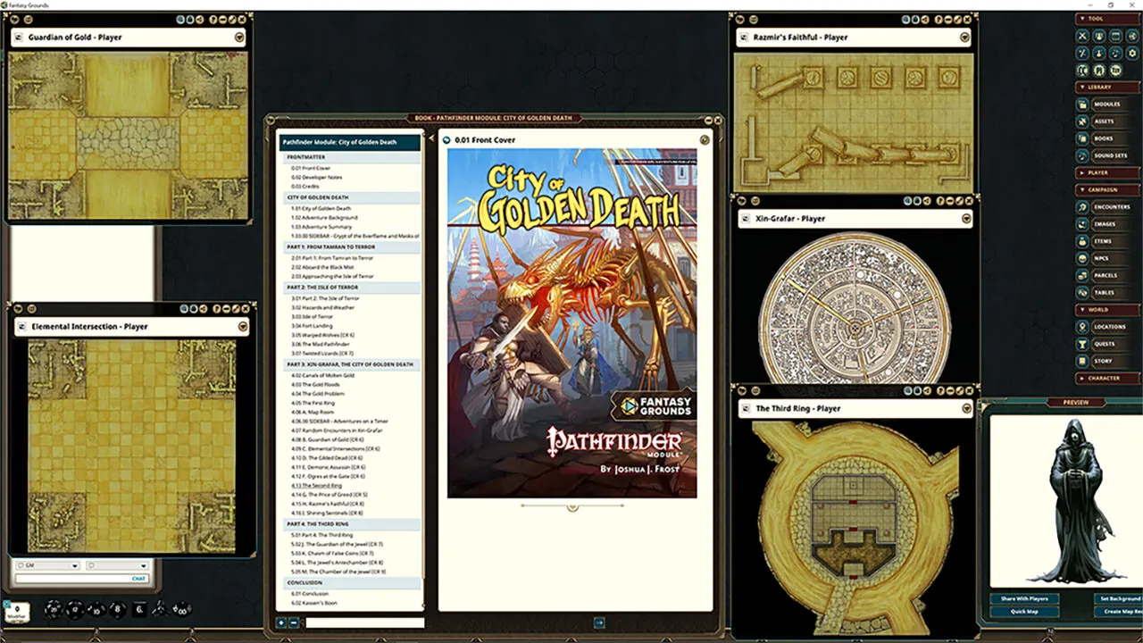 Fantasy Grounds - Pathfinder RPG - Pathfinder Module: City of Golden Death Screenshot 4