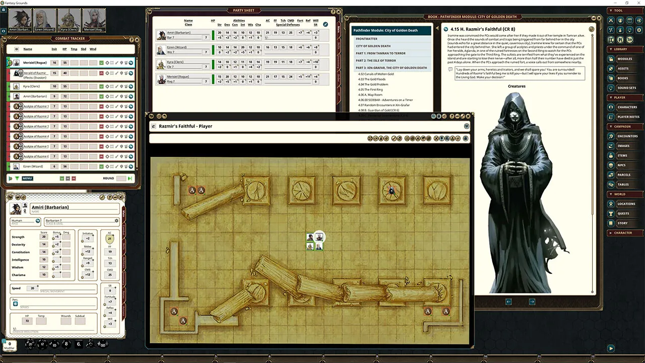 Fantasy Grounds - Pathfinder RPG - Pathfinder Module: City of Golden Death Screenshot 3