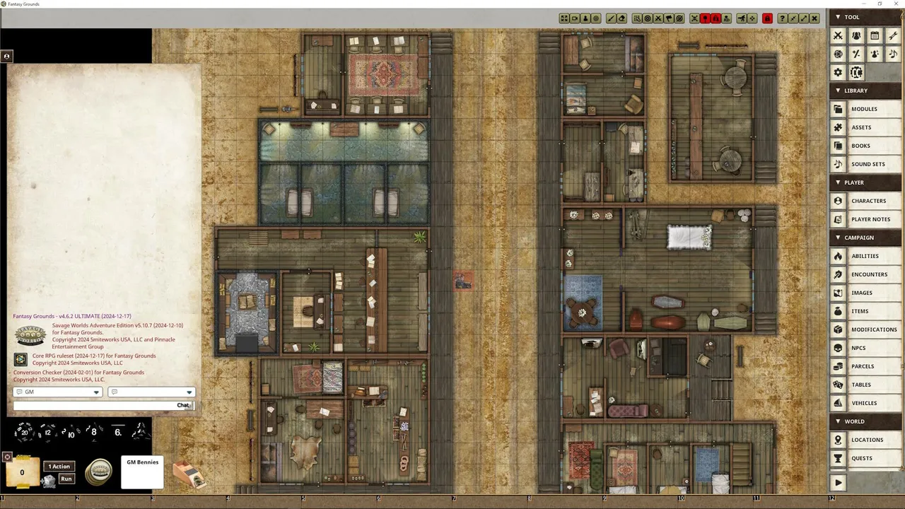 Fantasy Grounds - Deadlands: The Weird West: Map Pack 1: Grand Saloon Screenshot 4