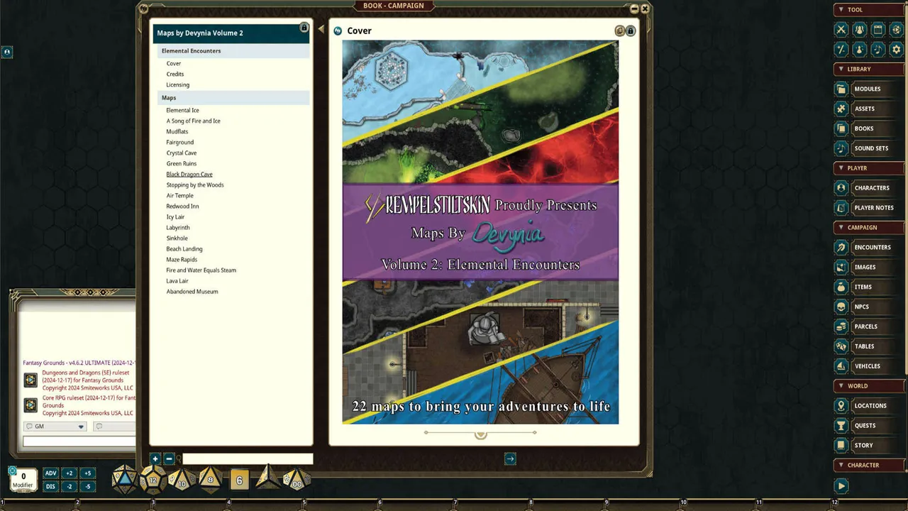 Fantasy Grounds - Maps By Devynia Volume 2: Elemental Encounters Screenshot 4
