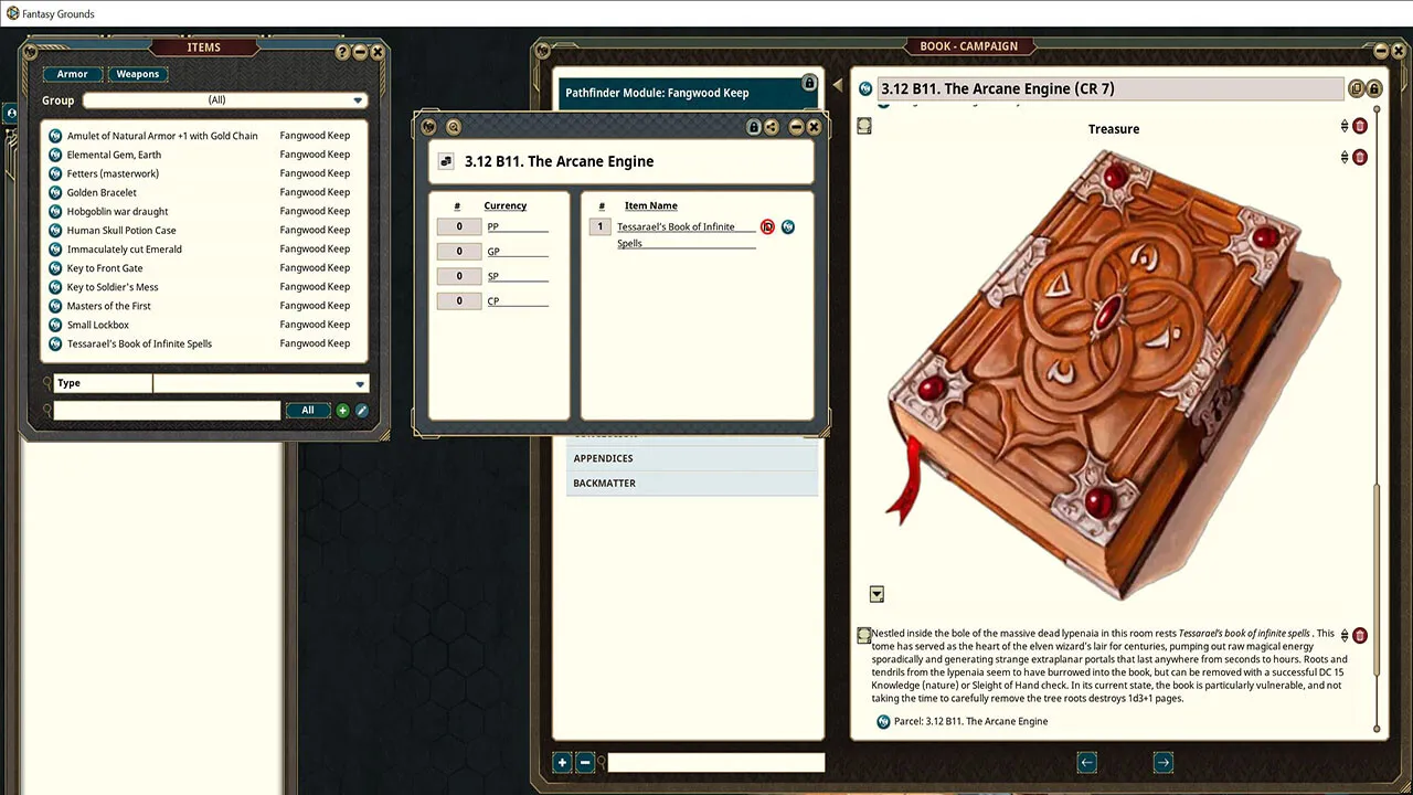 Fantasy Grounds - Pathfinder RPG - Pathfinder Module: Fangwood Keep Screenshot 2