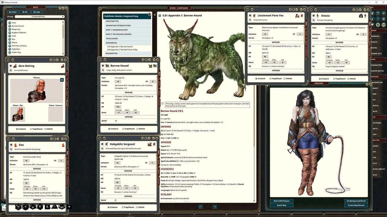Fantasy Grounds - Pathfinder RPG - Pathfinder Module: Fangwood Keep Screenshot 4