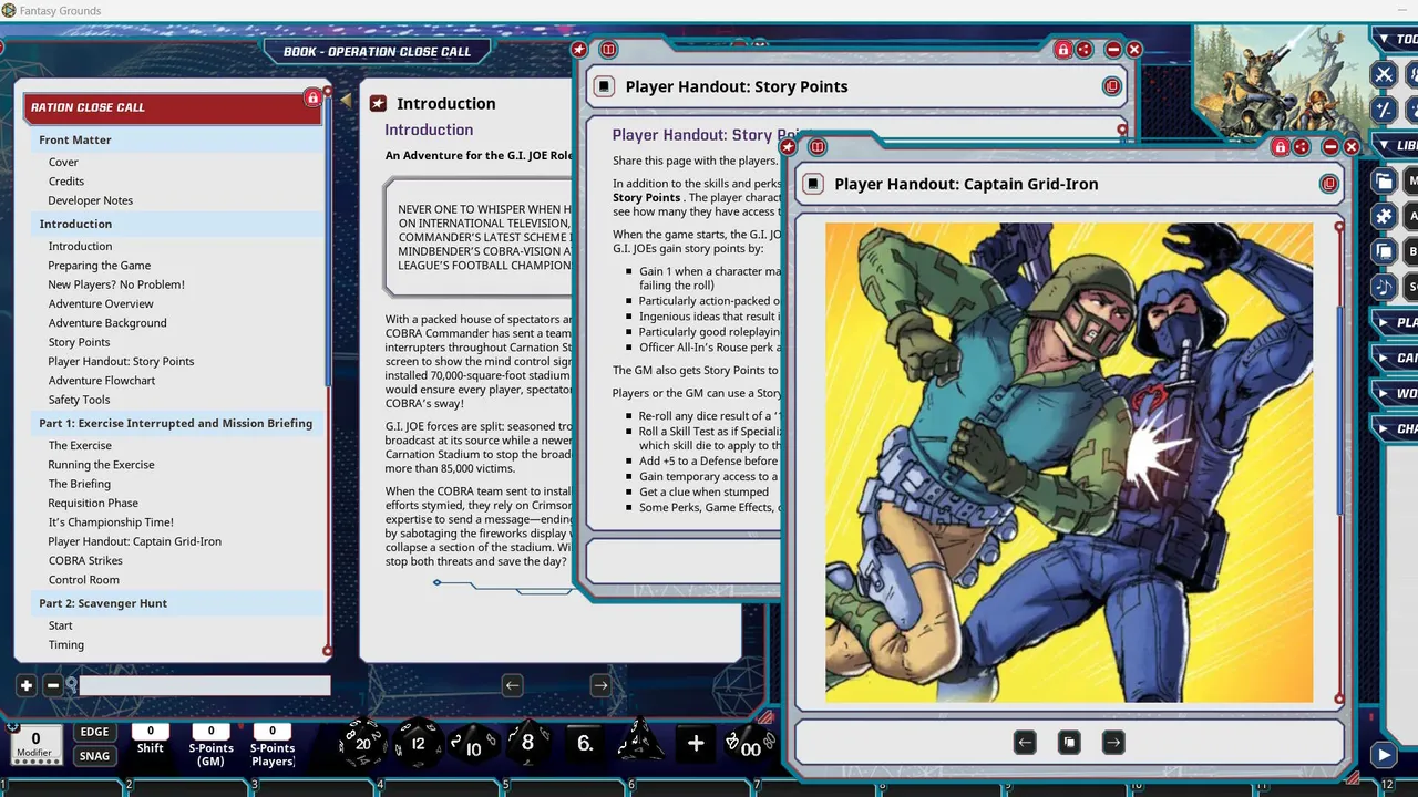 Fantasy Grounds - G.I. JOE Roleplaying Game Operation Close Call Screenshot 4
