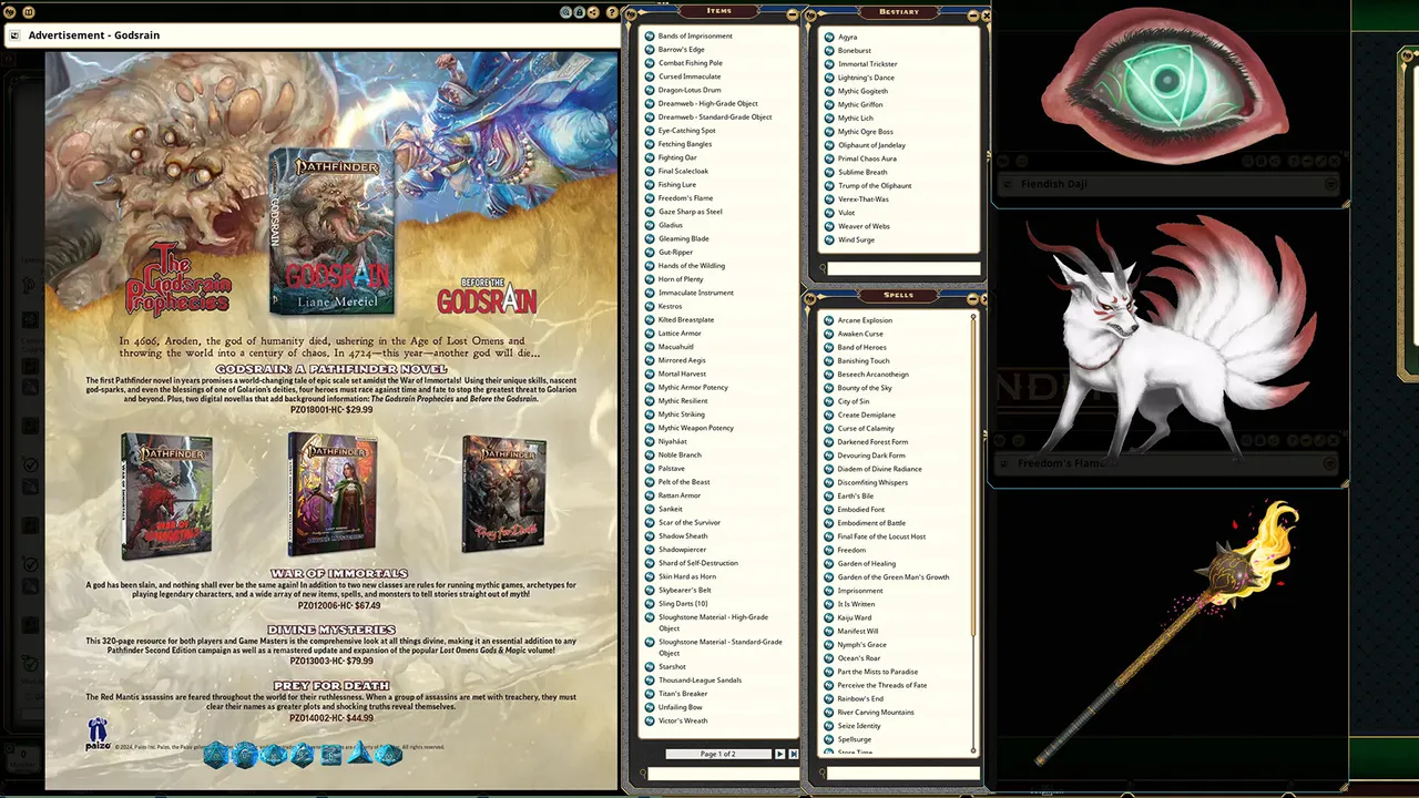 Fantasy Grounds - Pathfinder 2 RPG - War of Immortals Screenshot 2