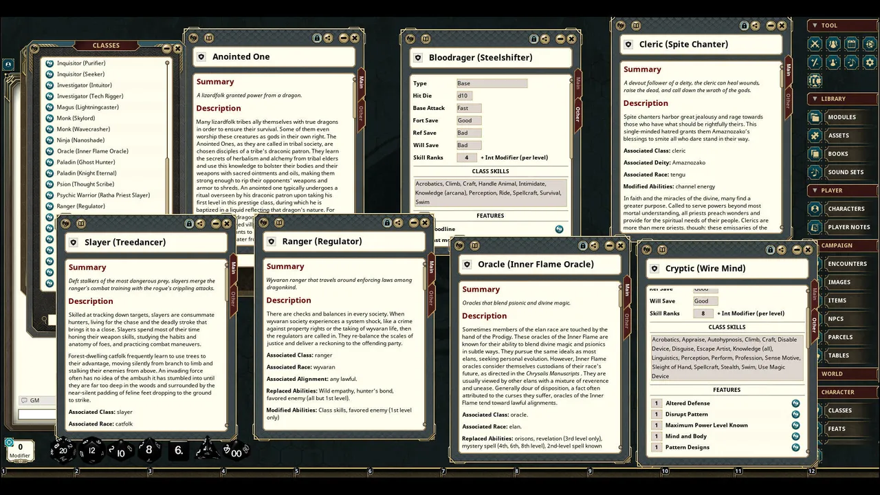 Fantasy Grounds - Book of Heroic Races: Advanced Compendium Screenshot 3