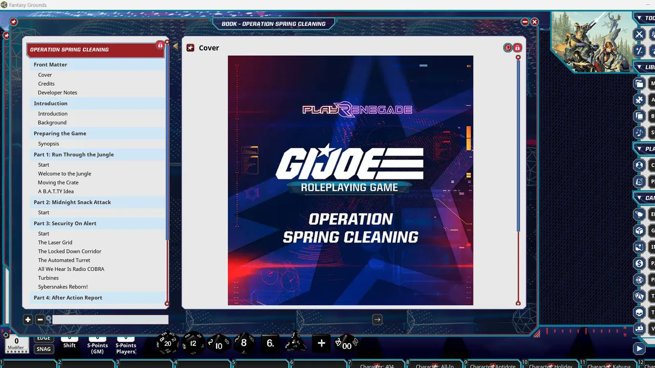 Fantasy Grounds - G.I. JOE Roleplaying Game Mission Spring Cleaning Screenshot 4