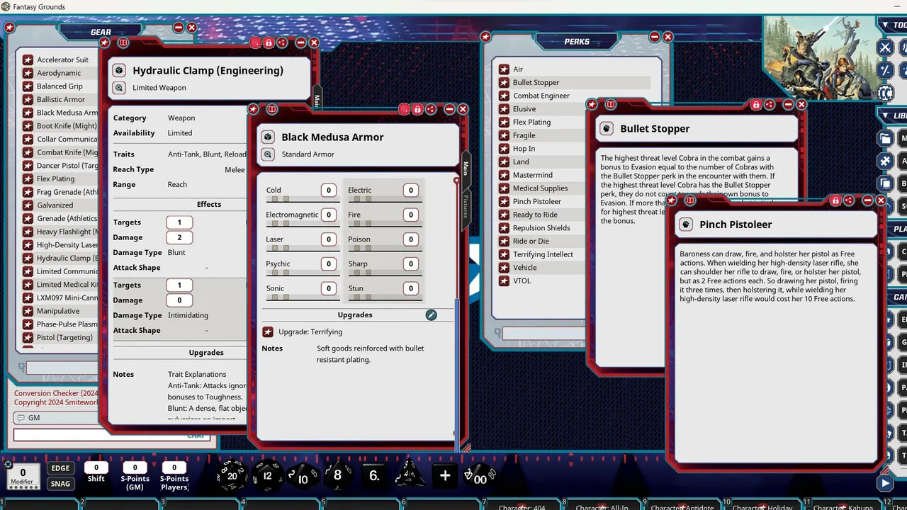 Fantasy Grounds - G.I. JOE Roleplaying Game Welcome to the Treacherous Coils of Cobra Screenshot 6