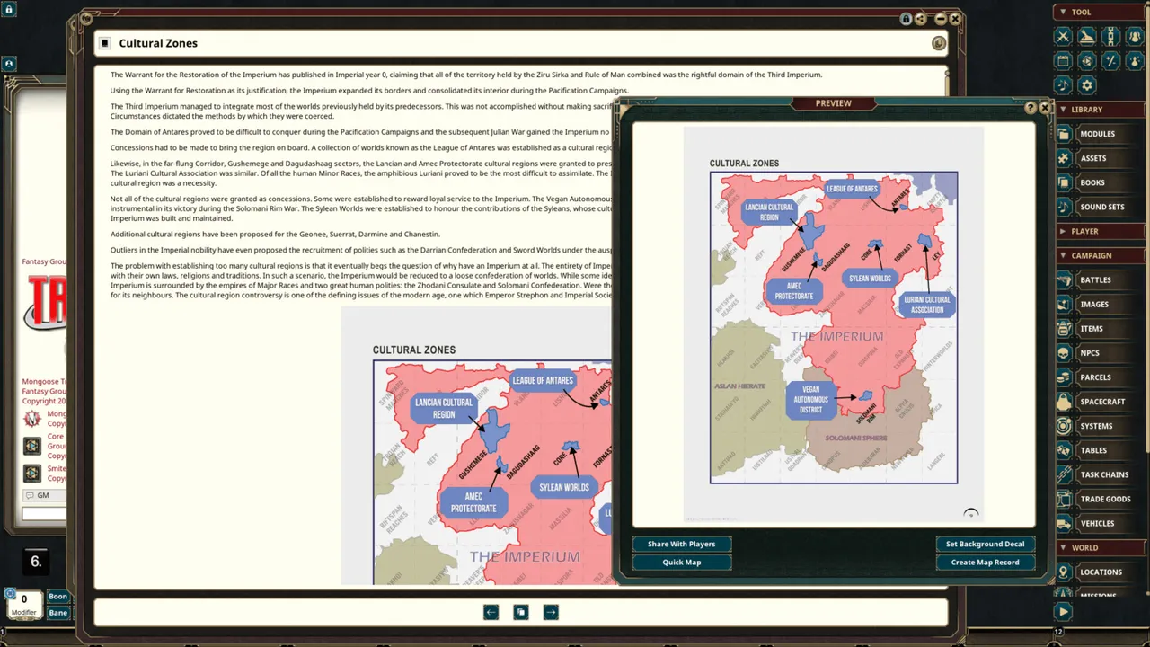 Fantasy Grounds - The Third Imperium Screenshot 4