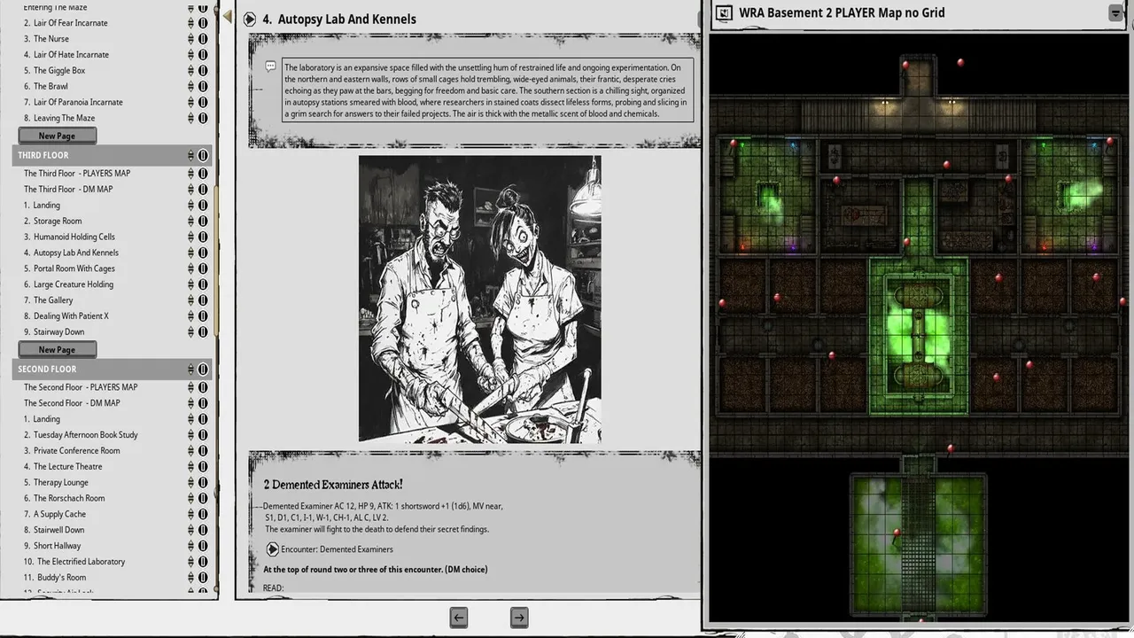 Fantasy Grounds - Escape Wraith Ridge Asylum Screenshot 0