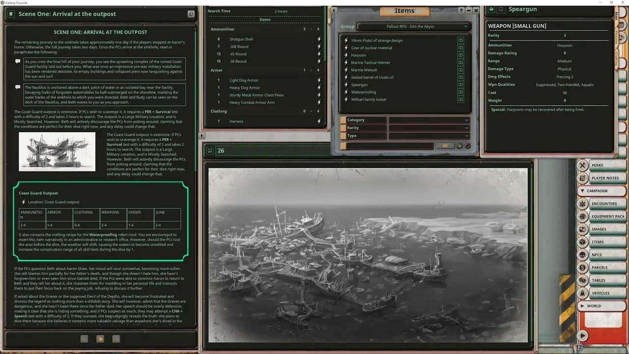 Fantasy Grounds - Fallout RPG - Into the Abyss Screenshot 4