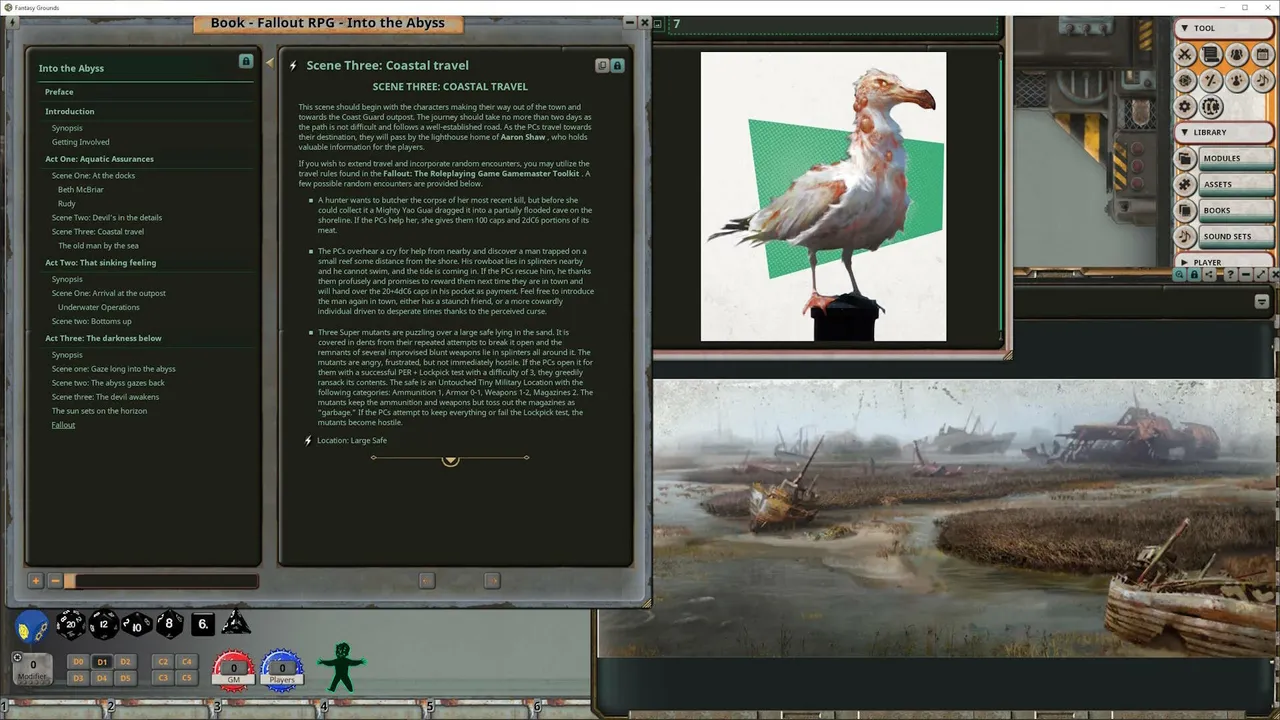 Fantasy Grounds - Fallout RPG - Into the Abyss Screenshot 1