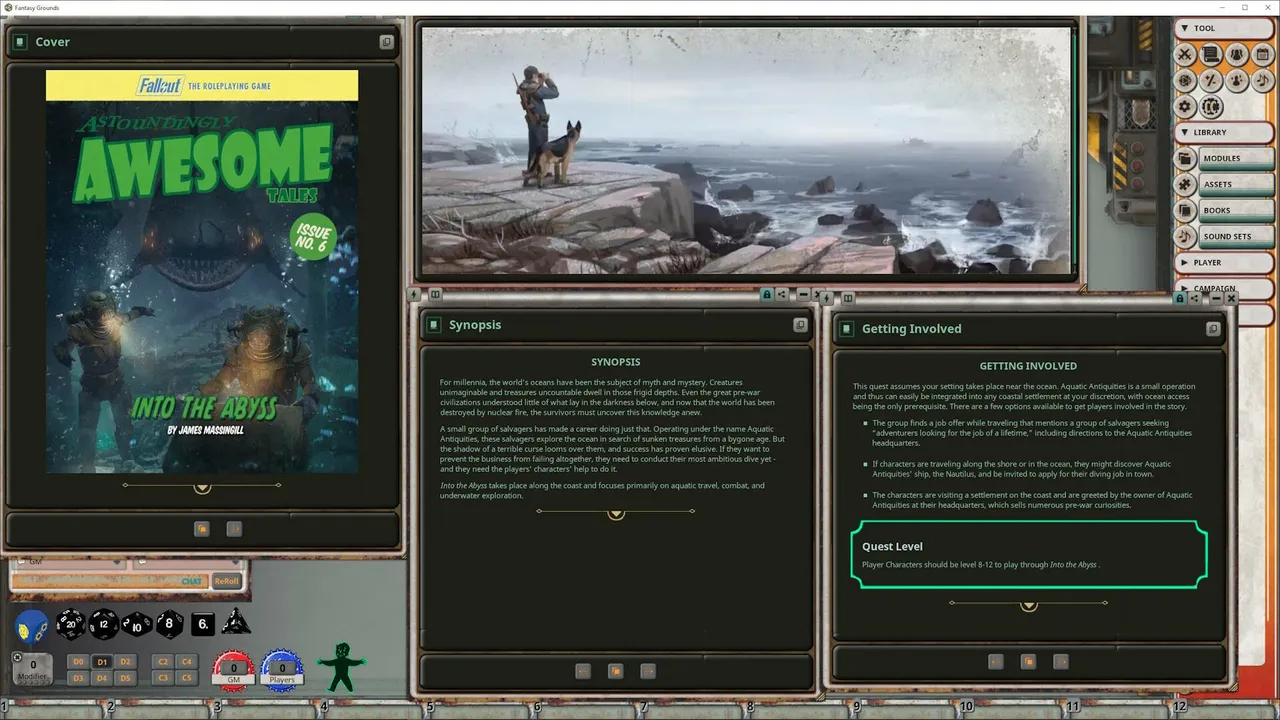 Fantasy Grounds - Fallout RPG - Into the Abyss Screenshot 2