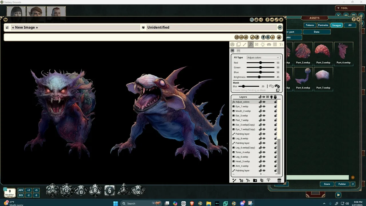 Fantasy Grounds - FG Monster Kit Aberations Art Pack Screenshot 1