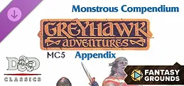 Fantasy Grounds - D&D Classics: MC5 Monstrous Compendium Greyhawk Adventures Appendix (2e)