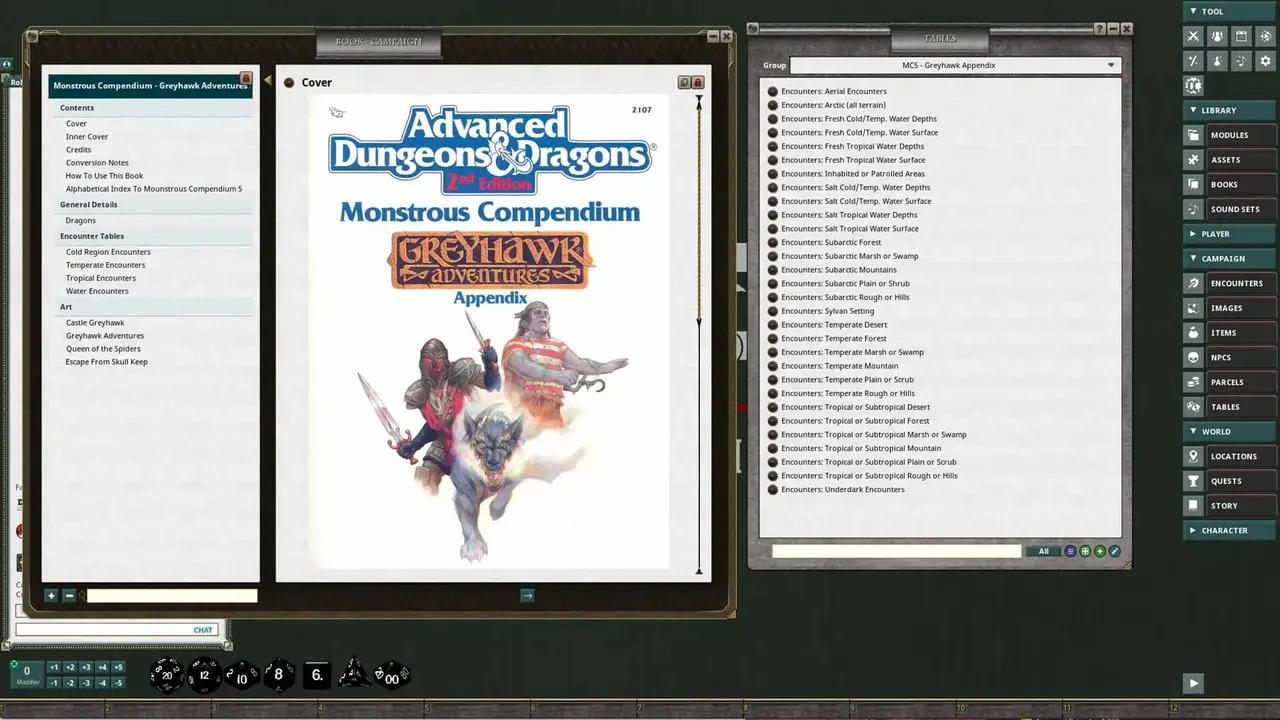 Fantasy Grounds - D&D Classics: MC5 Monstrous Compendium Greyhawk Adventures Appendix (2e) Screenshot 2