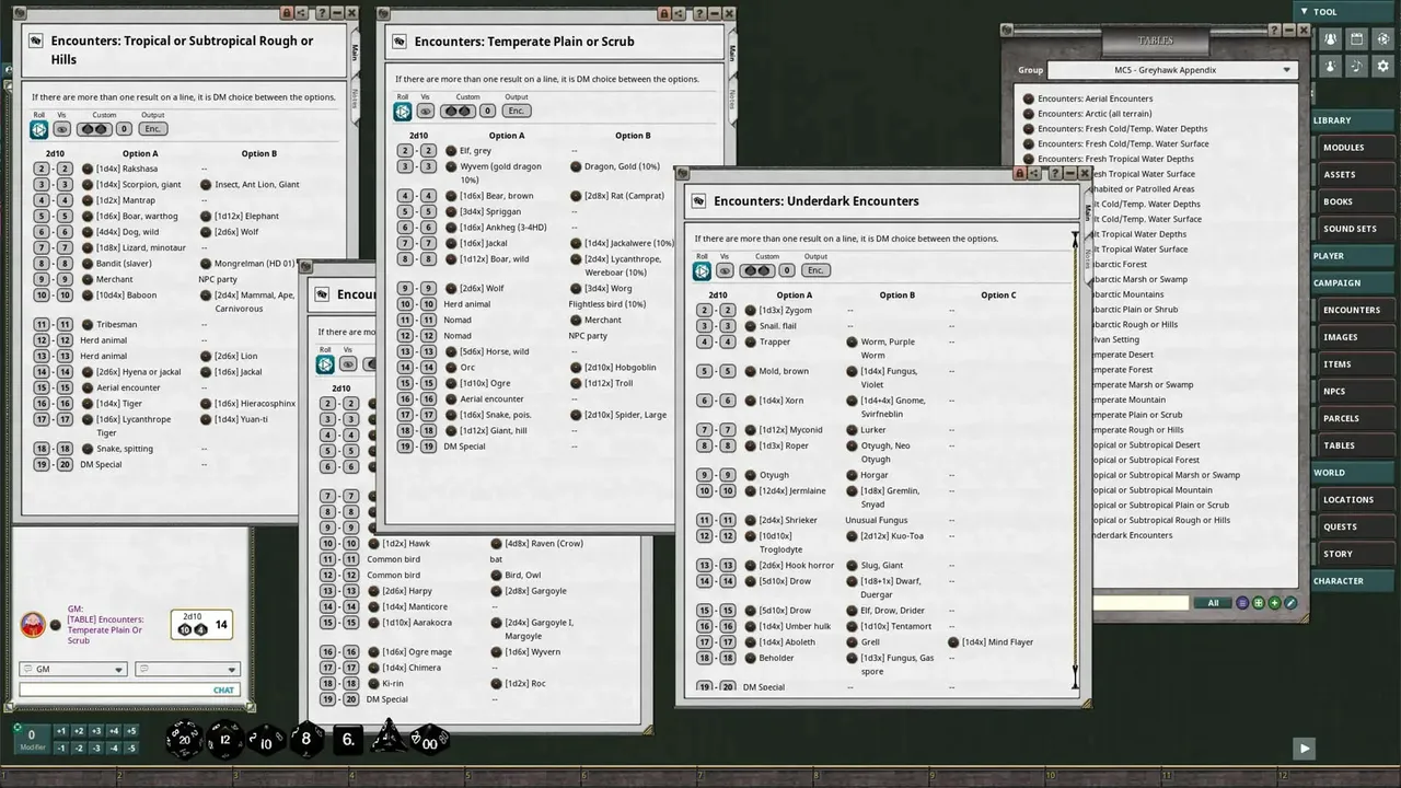 Fantasy Grounds - D&D Classics: MC5 Monstrous Compendium Greyhawk Adventures Appendix (2e) Screenshot 1