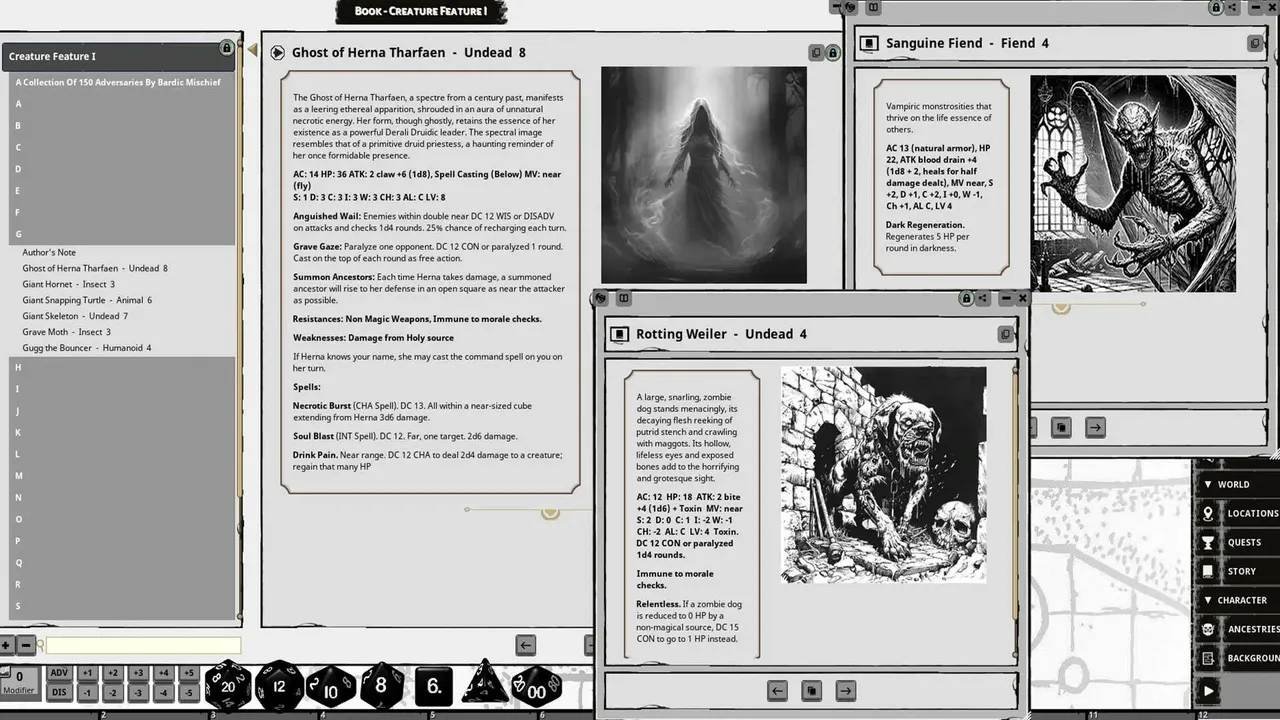 Fantasy Grounds - Creature Feature I Screenshot 0